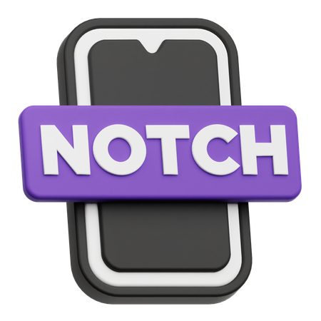 Smartphone Notch  3D Icon