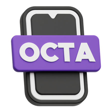 Smartphone Octa  3D Icon