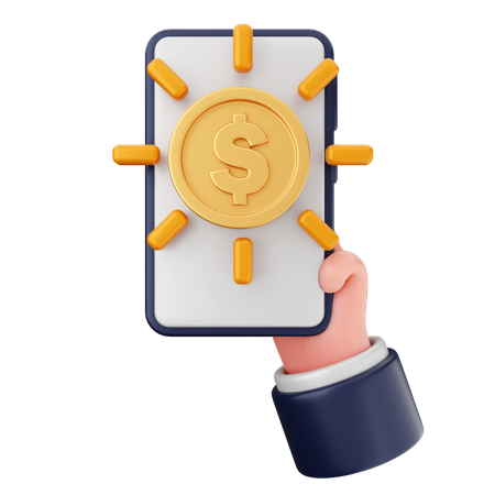 Smartphone Payment  3D Icon