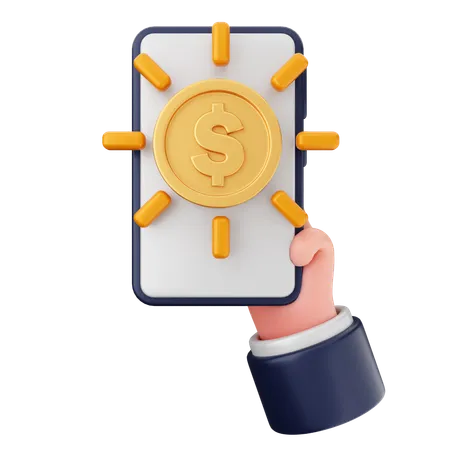 Smartphone Payment  3D Icon