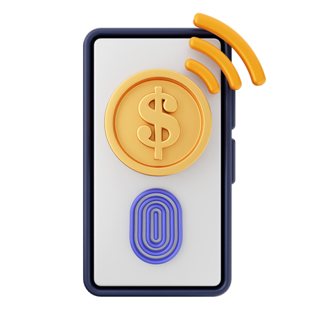 Smartphone Payment  3D Icon