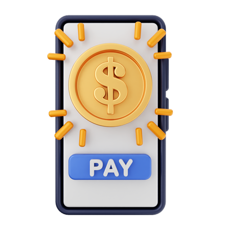 Smartphone Payment  3D Icon