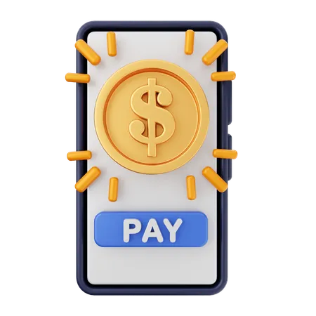 Smartphone Payment  3D Icon