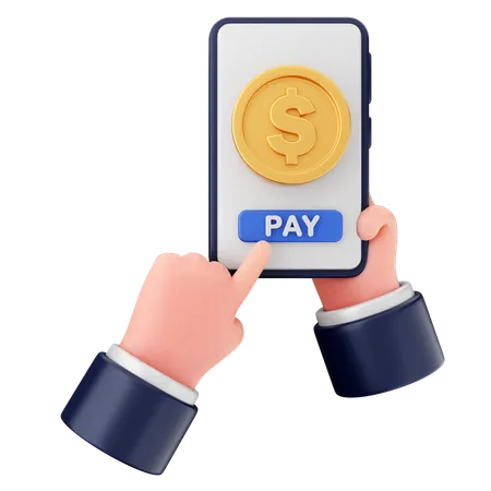 Smartphone Payment  3D Icon