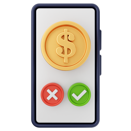 Smartphone Payment  3D Icon