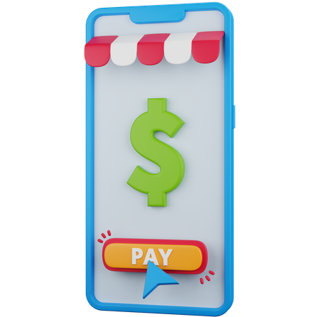 Smartphone Payment  3D Icon