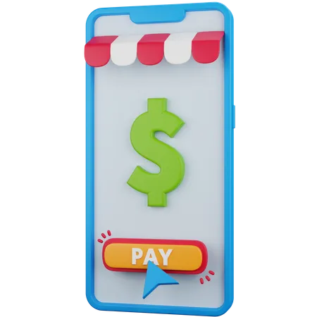 3 D Icon Illustration Payment Via Smartphone 3D Icon