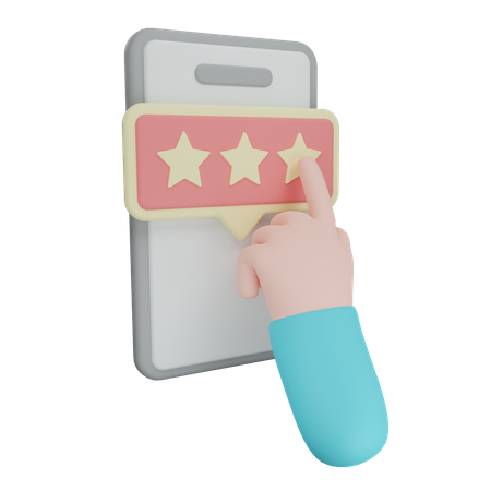 Smartphone Rating  3D Icon