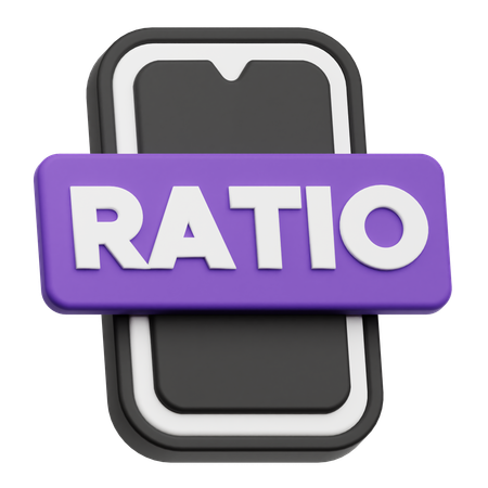 Smartphone Ratio  3D Icon