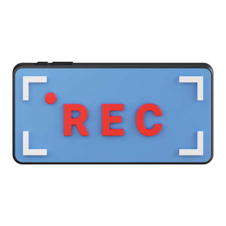 Smartphone Rec  3D Icon