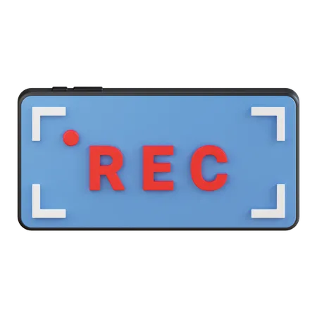 Smartphone Rec  3D Icon