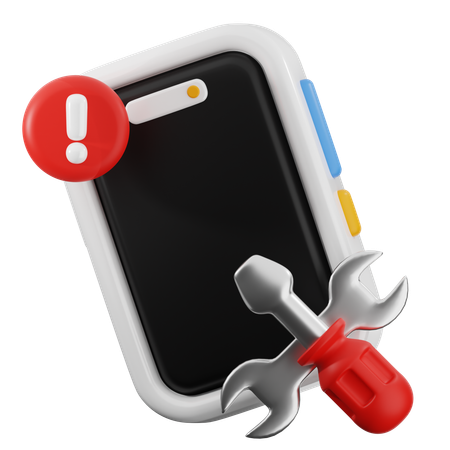 Smartphone repair  3D Icon