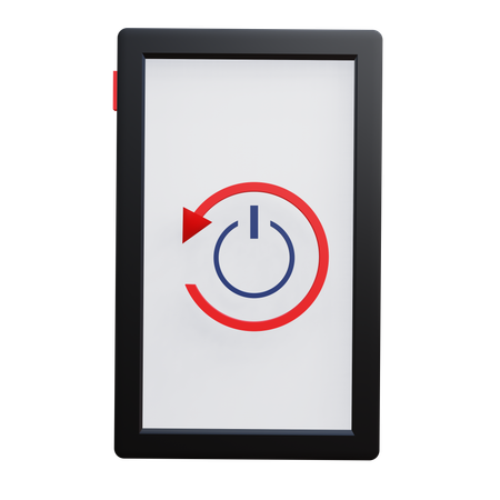 Smartphone Restart  3D Icon