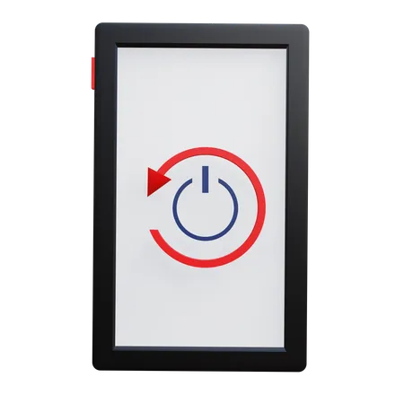 Smartphone Restart  3D Icon