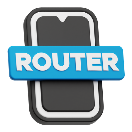 Smartphone Router  3D Icon