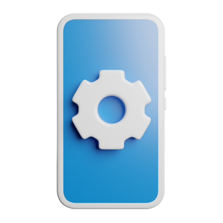 Smartphone Setting  3D Icon