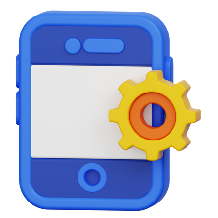 Smartphone setting  3D Icon