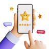 smartphone shopping review symbol