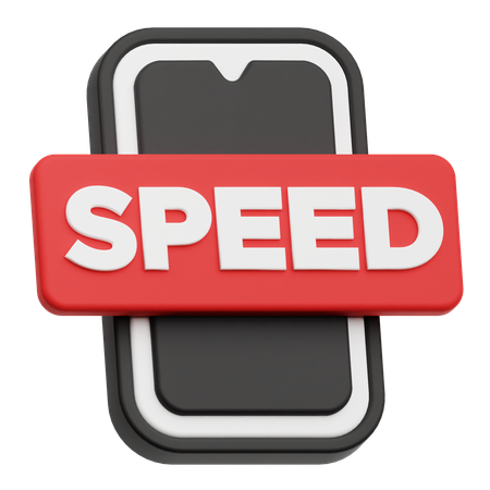 Smartphone Speed  3D Icon