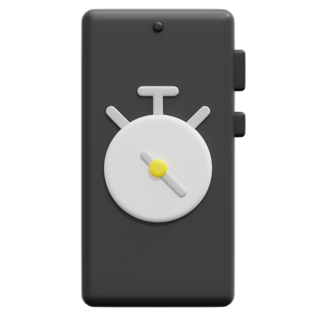 Smartphone Stopwatch  3D Icon