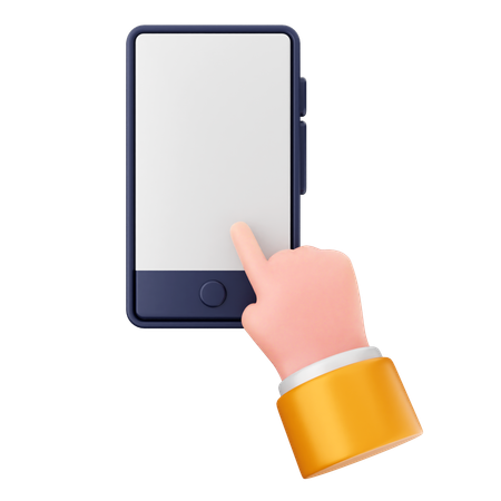 Smartphone tactile  3D Icon