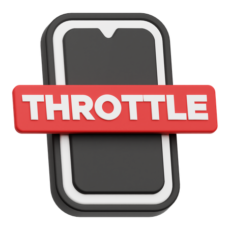 Smartphone Throttle  3D Icon