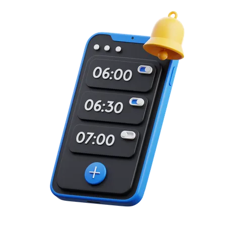 Smartphone Time Alarm 3D Icon