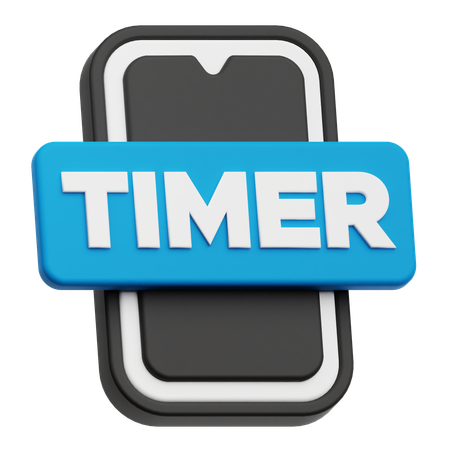 Smartphone Timer  3D Icon