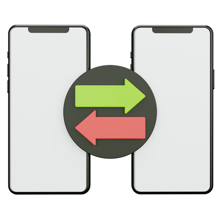 Smartphone Transfer  3D Icon