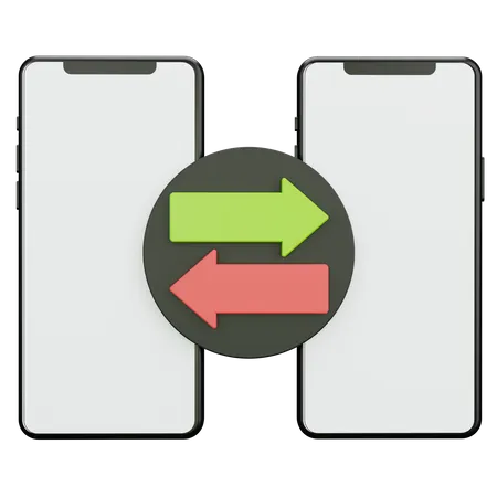 Smartphone Transfer  3D Icon