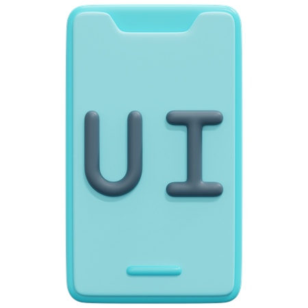 Smartphone Ui  3D Icon