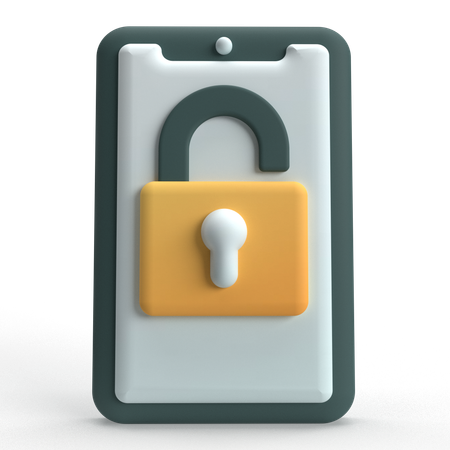 Smartphone Unlock  3D Icon