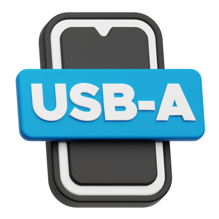 Smartphone Usb A  3D Icon