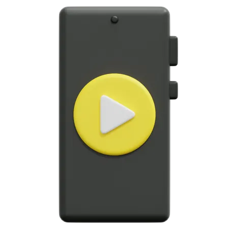 Smartphone Video 3D Icon