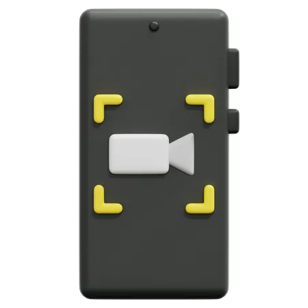 Smartphone Video Recording  3D Icon