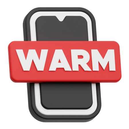 Smartphone Warm  3D Icon