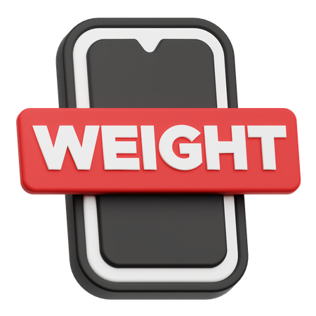 Smartphone Weight  3D Icon