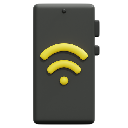 Smartphone wi-fi  3D Icon