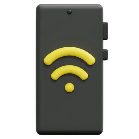 Smartphone wi-fi  3D Icon