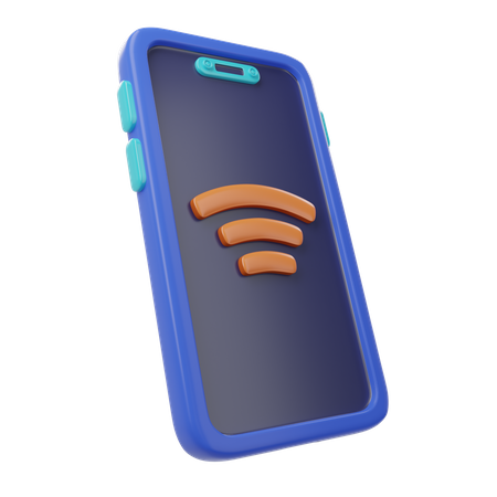 Smartphone wi-fi  3D Icon