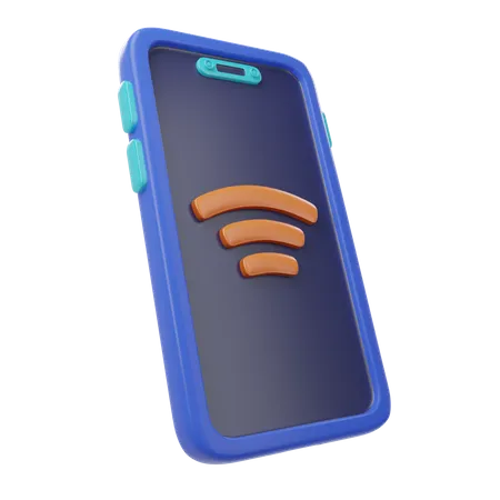 Smartphone wi-fi  3D Icon