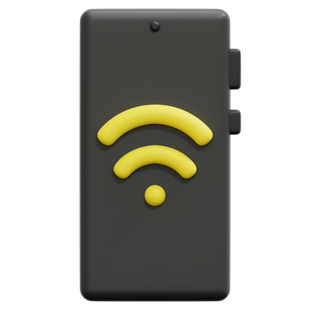 Smartphone Wifi  3D Icon