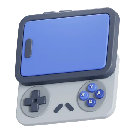 Smartphone with controller  3D Icon