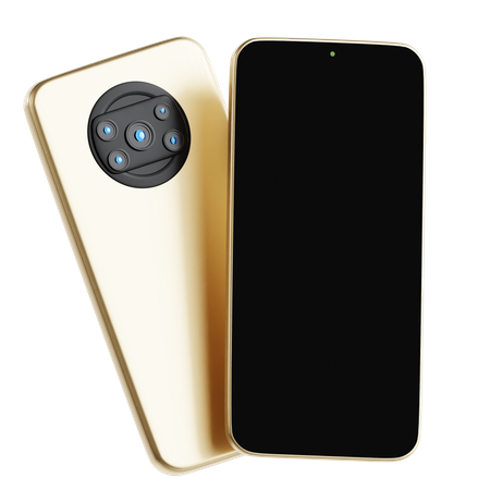 Smartphone With Five Camera  3D Icon