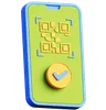 Smartphone With Qr Code And Check Mark