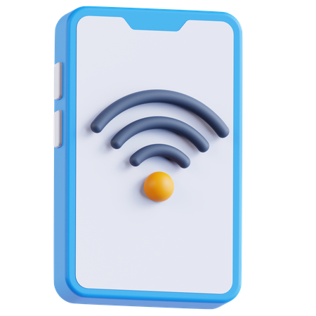 Smartphone-WLAN  3D Icon