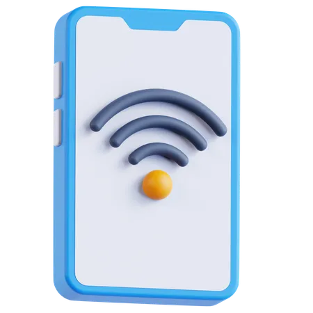 Smartphone-WLAN  3D Icon