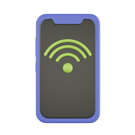 Smartphone-WLAN  3D Icon