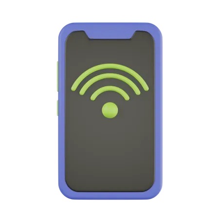 Smartphone-WLAN  3D Icon