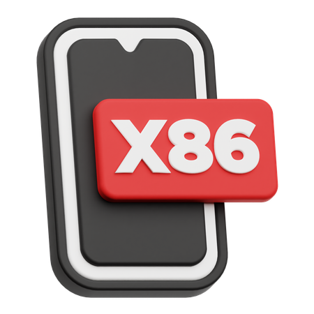 Smartphone X 86  3D Icon